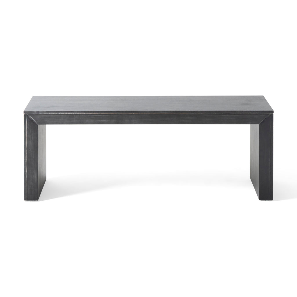 Acacia Wood Dining Bench, Black - Grand Goldman Shop