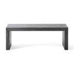 Acacia Wood Dining Bench, Black - Grand Goldman Shop