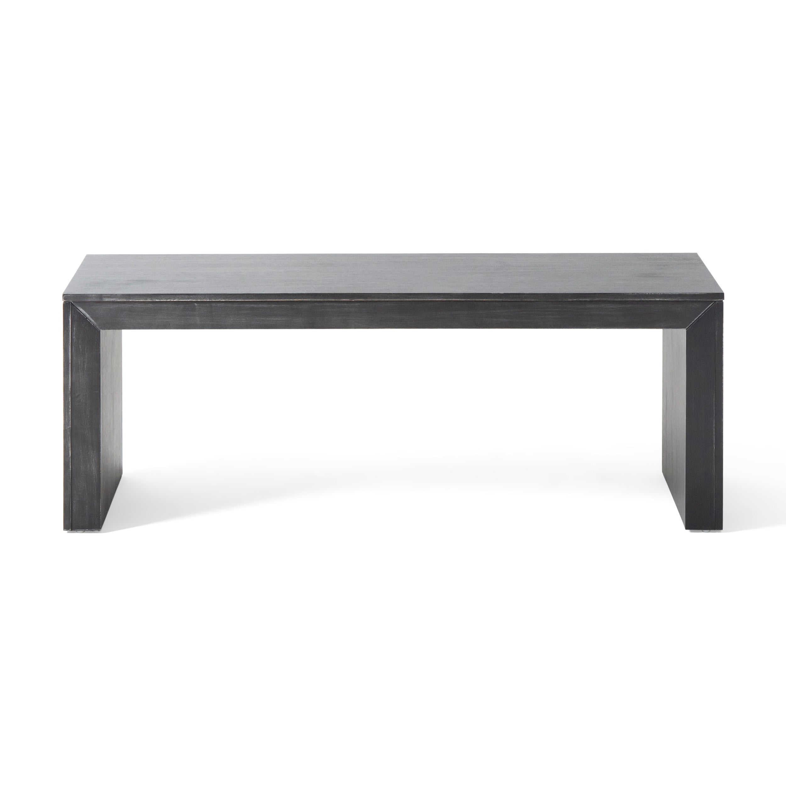 Acacia Wood Dining Bench, Black - Grand Goldman Shop