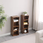 8-layer adjustable shelf ultra-thin bookshelf with a wavy border design, which is more aesthetically pleasing, is suitable for high and narrow, display and multi-functional bookshelves in home offices - Grand Goldman Shop