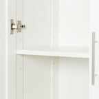 Pantry Cabinet, Kitchen Pantry Storage Cabinets with 2 Door and 3  Shelves, White Pantry Storage Cabinet, Cupboard for Kitchen, Dining Room and Living Room. - Grand Goldman Shop