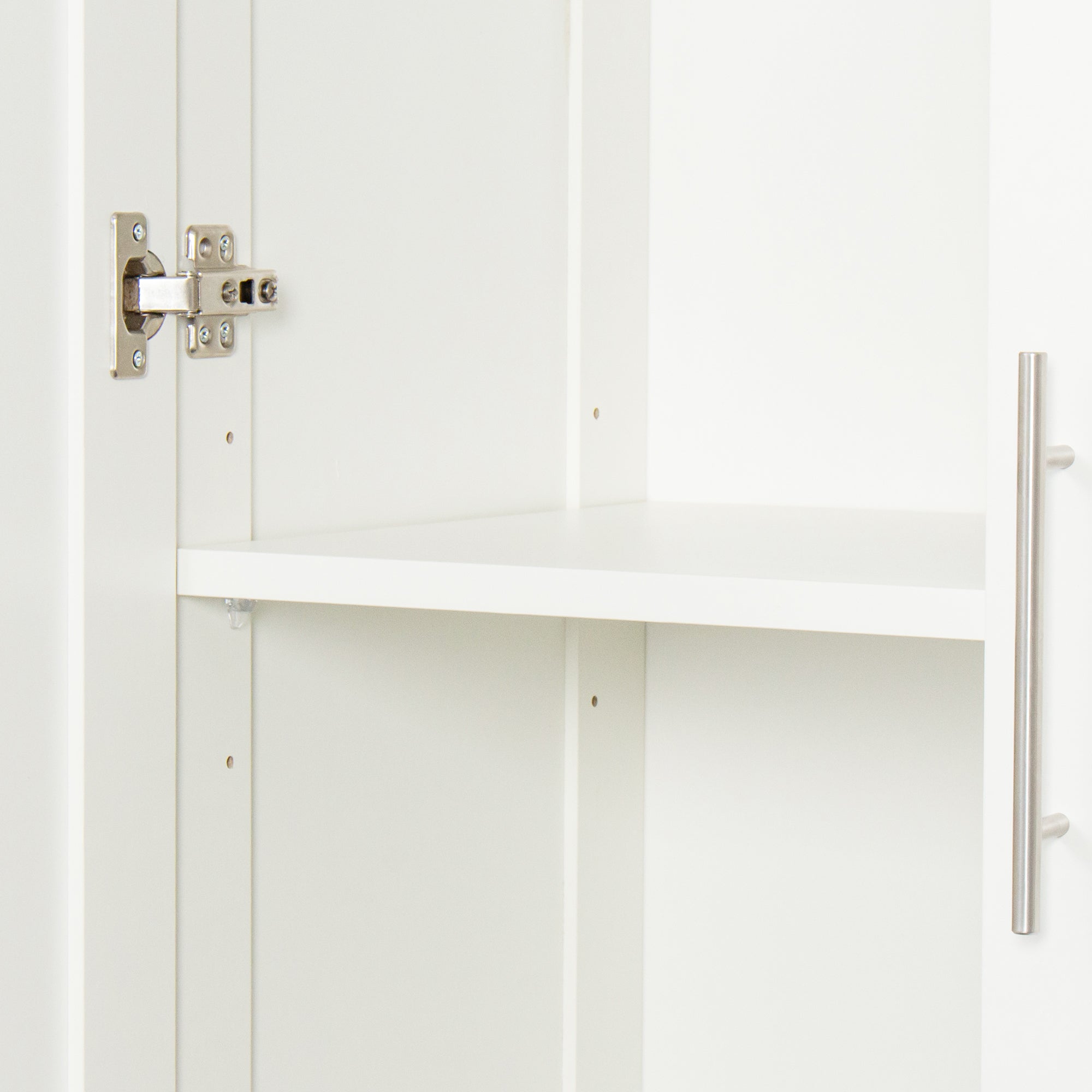 Pantry Cabinet, Kitchen Pantry Storage Cabinets with 2 Door and 3  Shelves, White Pantry Storage Cabinet, Cupboard for Kitchen, Dining Room and Living Room. - Grand Goldman Shop