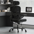 Ergonomic Office Chair, Desk Chair with Headrest and Lumbar Support, High Back Swivel Home Office Chair with Headrest for Hom