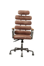 Calan Vintage Whiskey Top Grain Leather Office Chair | Premium Home Decor - Grand Goldman