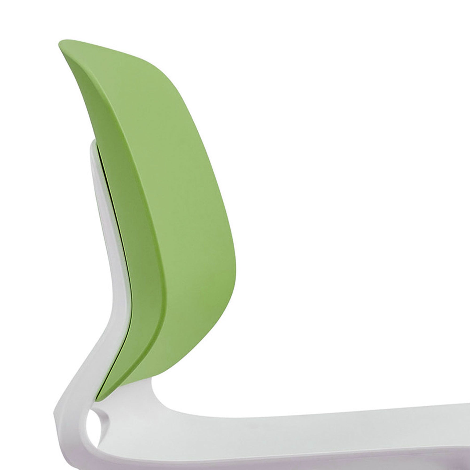 Modern Stacking Chairs Set of 4 in White+Blue or White+Green with Polypropylene Seat and Fiberglass Reinforced Back, 18.9 x 1