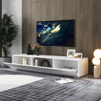 Modern Entertainment Center with Storage   Media Console for Living Room - Grand Goldman Shop