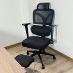 Zero Gravity Ergonomic Office Chair, 145° Recline with 3D Headrest & 4-Way Lumbar Support, Breathable Mesh Seat for Home/Work