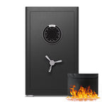 2.8 Cu Ft Large Home Safe with Fireproof Bag, Heavy-Duty Steel Construction, Digital Keypad, 10mm Door & 28mm Bolts, Removabl