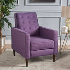 Macedonia Mid-Century Modern Button Tufted Fabric Recliner - Grand Goldman Shop