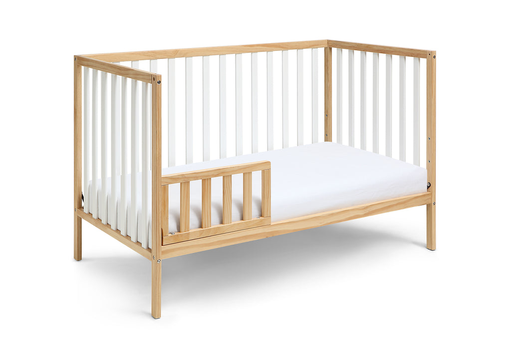 Deux Remi 3-in-1 Convertible Island Crib Natural/White | Premium Home Decor - Grand Goldman