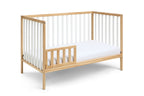 Deux Remi 3-in-1 Convertible Island Crib Natural/White | Premium Home Decor - Grand Goldman