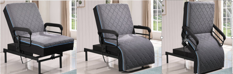 Twin Adjustable Sit to Stand Bed W/ Remote with Convenient Lift Twin - Grand Goldman Shop