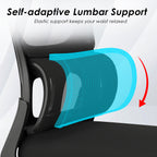 Office Chair, Mesh Ergonomic Office Chair with Lumbar Support, Comfy Computer Desk Chair with Flip Armrest Rolling Wheels for