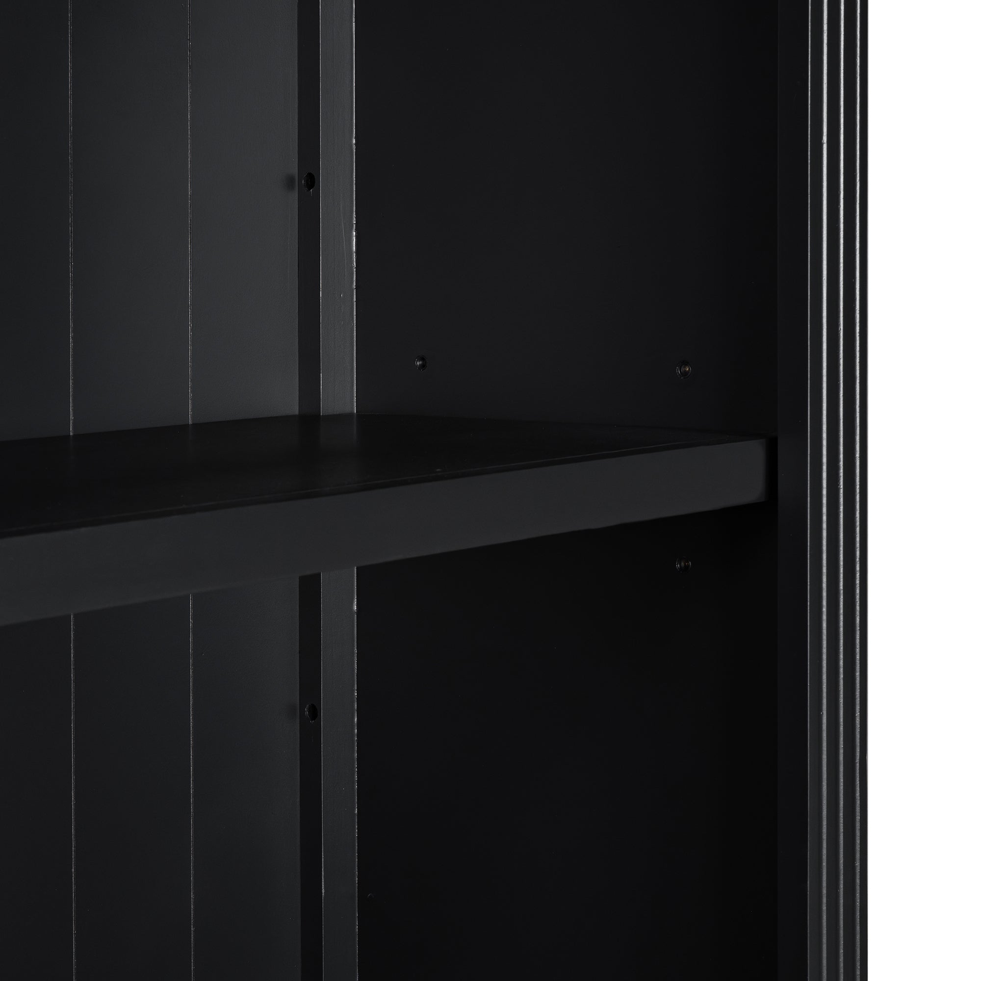 83.4'Tall Bookshelf Suite with LED Lighting, Modern Bookcases with Glass Doors and Drawers,2-Piece Set Storage Bookcase Suite