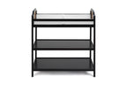 Brees Changing Table Black/Brownstone | Premium Home Decor - Grand Goldman