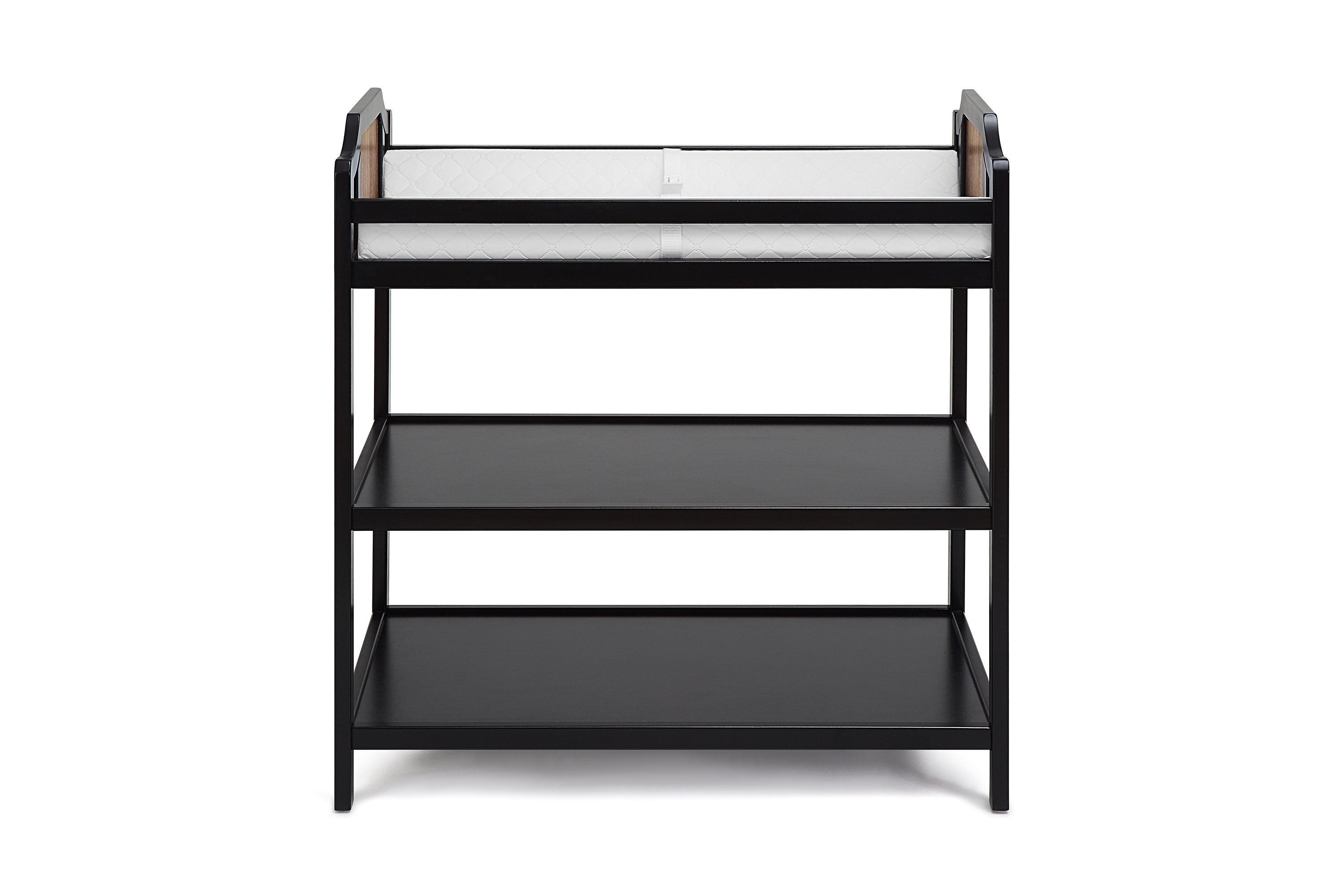 Brees Changing Table Black/Brownstone | Premium Home Decor - Grand Goldman