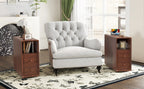 End Table with Drawers, Corner Table with Open Shelves, Tall Side Table for Bedroom and Corner(Expect Arrival Date 2025/4/16) - Grand Goldman Shop