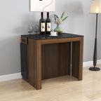 Modern Multifunctional Extendable Dining Table with Outlet, Space Saving Expanding Table with Storage for Party, Weddings, Meetings, Celebrations - Grand Goldman Shop