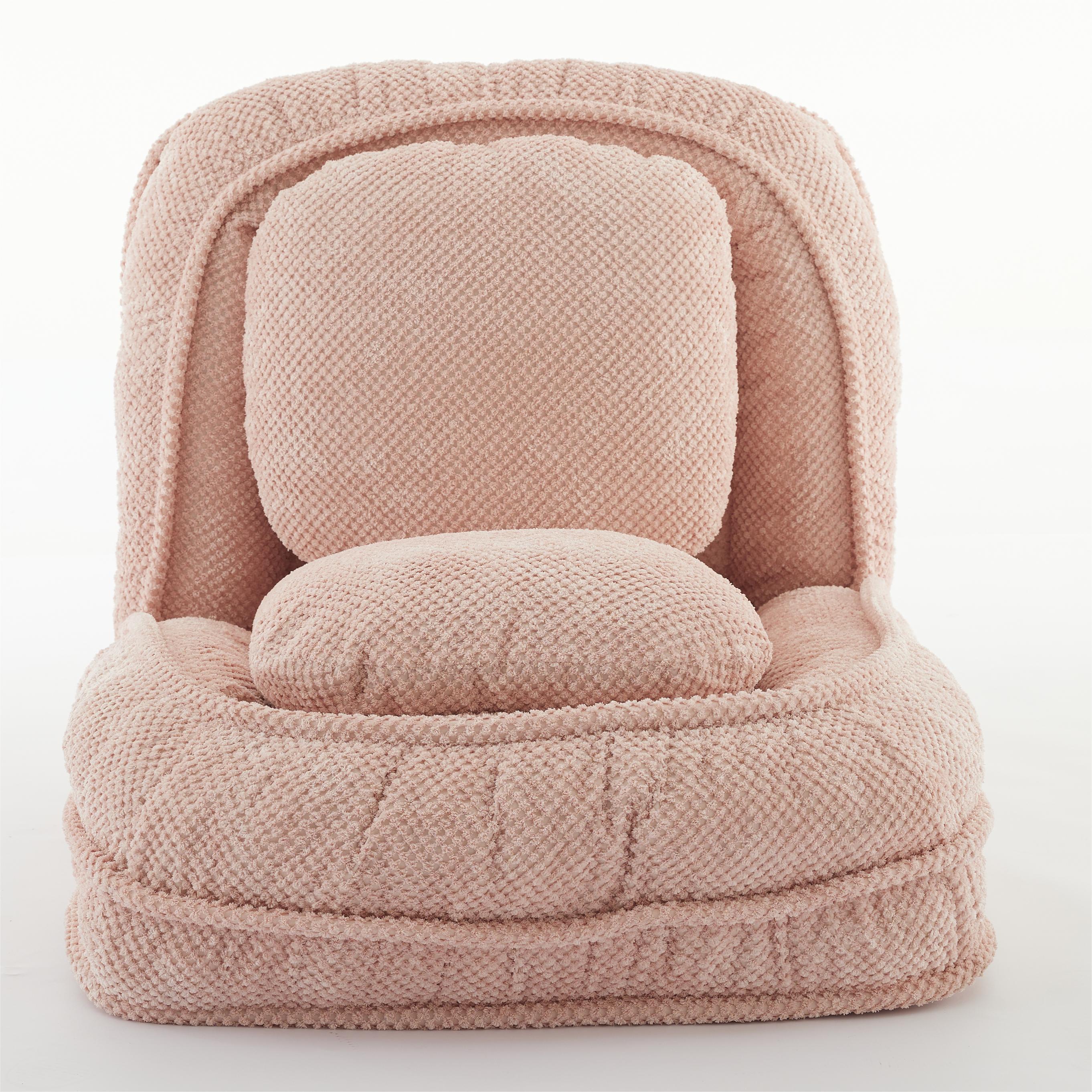 [VIDEO provided] Human Dog Bed ,Lazy Sofa Couch ,5 Adjustable Position,sit,sleep,fold,suit to put in bedroom, living room ,Space Saving Design,Pink - Grand Goldman Shop