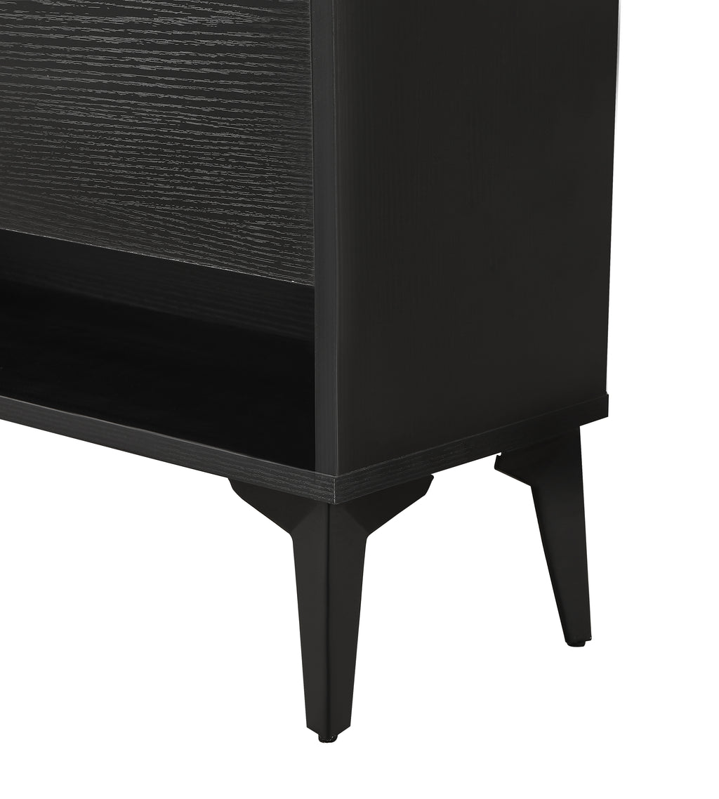 Large size Shoe Cabinet,Free Standing Tipping Bucket Shoe Rack Organizer with 2 Flip Drawers&2 Drawer,Modern Tipping Bucket for Entryway,Hallway,Bedroom-black - Grand Goldman Shop