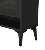 Large size Shoe Cabinet,Free Standing Tipping Bucket Shoe Rack Organizer with 2 Flip Drawers&2 Drawer,Modern Tipping Bucket for Entryway,Hallway,Bedroom-black - Grand Goldman Shop