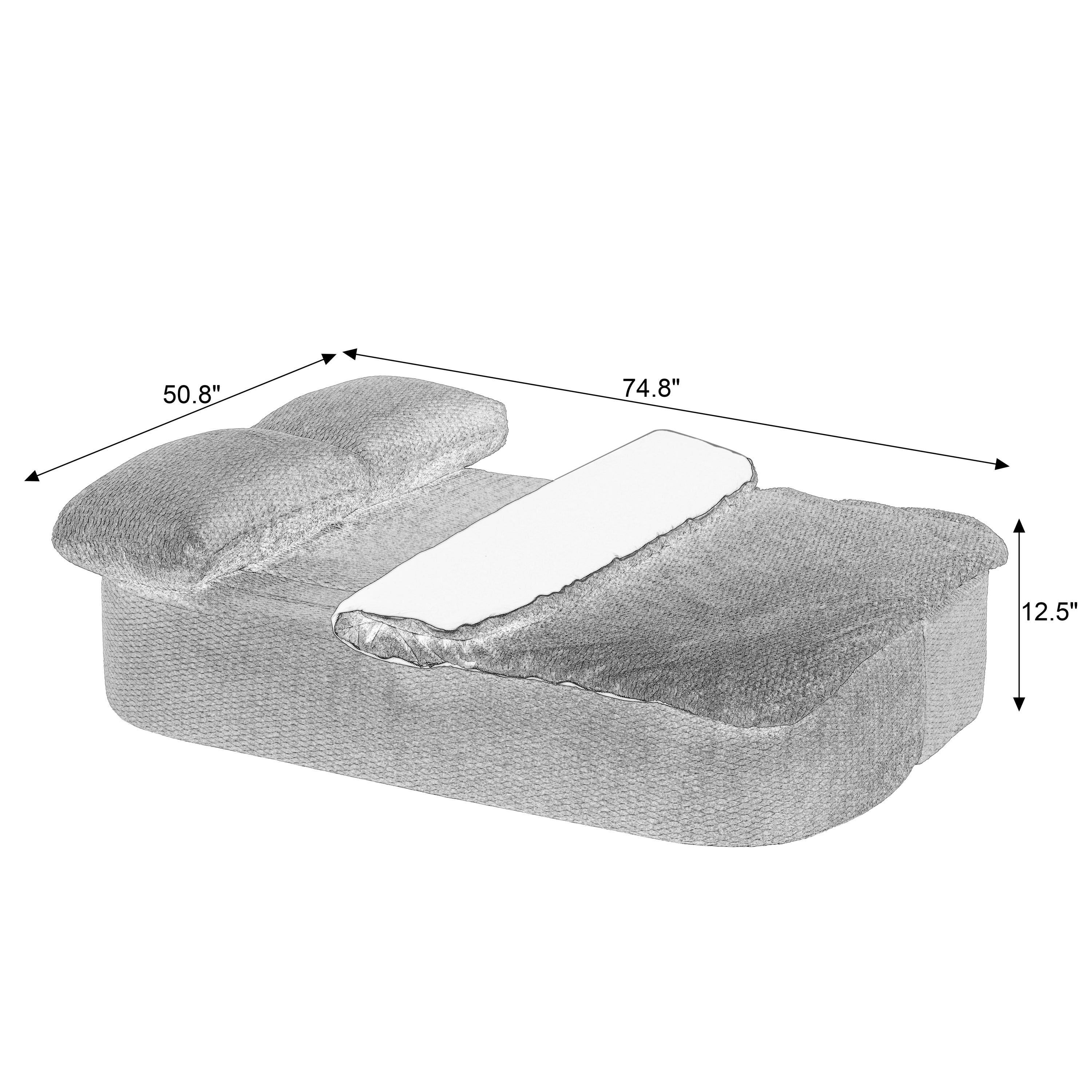 Convertible Sleeper Sofa, Modern Folding Futon Floor Foam Compression Sofa Bed Couch for Living Room Bedroom ApartmentConvertible Sleeper - Grand Goldman Shop