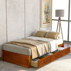 Orisfur. Twin Size Platform Storage Bed with 3 Drawers - Grand Goldman Shop