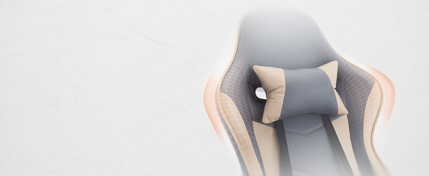 Gaming Chair, Ergonomic Computer Chair with Footrest and Massage Lumbar Support, Height Adjustable Swivel Video Game Chair fo