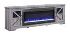 75' Fireplace TV Stand for TVs up to 80',with 44' Electric Fireplace - Grand Goldman Shop