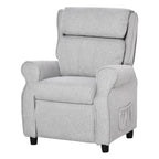 Qaba Kids Recliner Chair Children Sofa Angle Adjustable Single Lounger Armchair Gaming Chair with Footrest 2 Side Pockets for