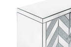 Storage Cabinet with Mirror Trim and M Shape Design Spliced Combination For Living Room, Dining Room, Entryway, Kitchen - Grand Goldman Shop
