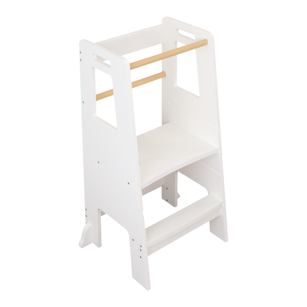 Kids Standing Tower, Child Kitchen Step Stool Toddler Wood Stepping Stool - Children's Montessori Stool - Adjustable Height, 
