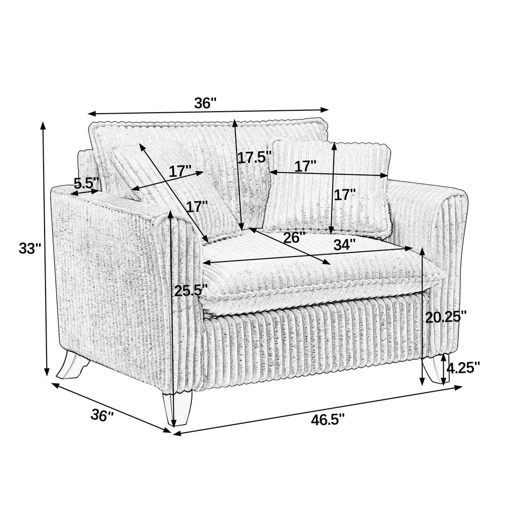 Lazy sofa chair, comfortable single-person sofa chair, with a backrest and soft seat cushion, having armrests on both sides, suitable for living room and bedroom - Blue - Grand Goldman Shop