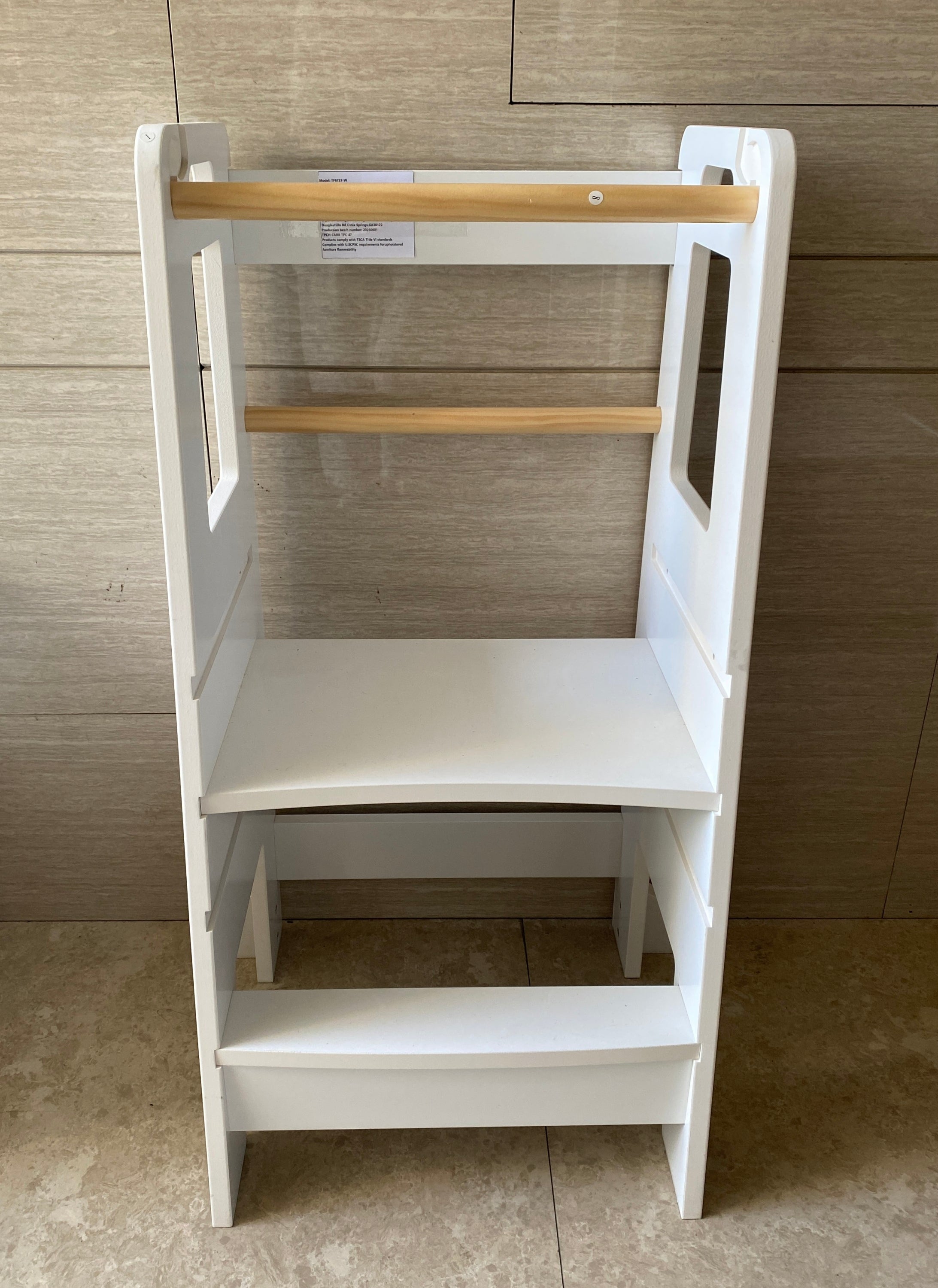 Kids Standing Tower, Child Kitchen Step Stool Toddler Wood Stepping Stool - Children's Montessori Stool - Adjustable Height, 