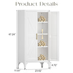Metal Adjustable 2 Doors Metal Storage Cabinet Kitchen Pantry Cabinet With Adjustable Shelves all Steel Cabinet Locker For Ki