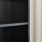 8-Tier Media Tower Rack, CD DVD Slim Storage Cabinet with Adjustable Shelves, Tall Narrow Bookcase Display Bookshelf for Home Office,Multi-functional double-decker bookcase - Grand Goldman Shop