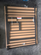 Baby Gate with Cat Door, 29.5-44.1' Metal Pet Door for Stairs & Doorways,Pressure Mounted,No Tools Needed, Black - Grand Gold