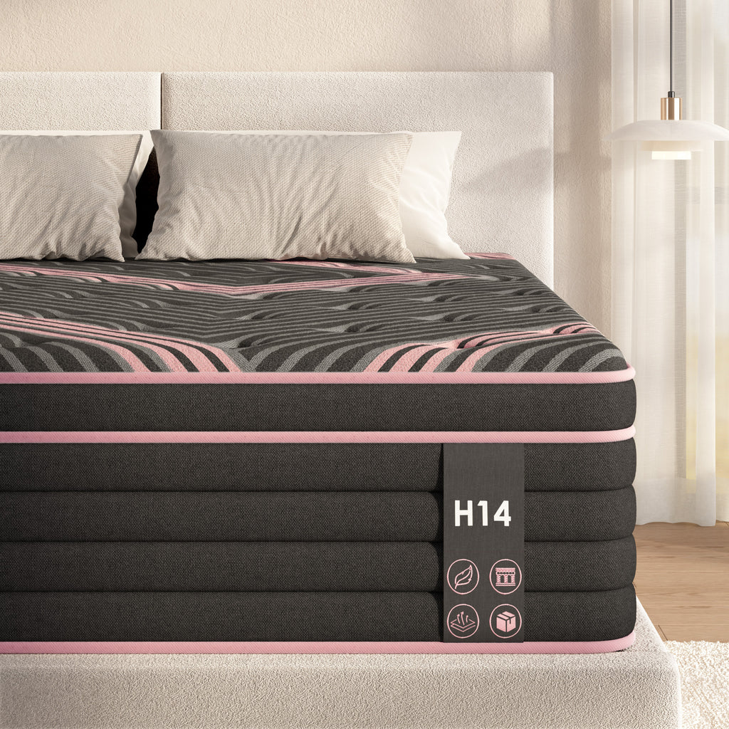 Queen Size Mattress,10 Inch Hybrid Mattress, Individually Pocketed Innerspring, Medium Firm - Grand Goldman Shop