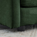 Chenille Fabric Ottomans Footrest to Combine with 2 Seater Sofa, 3 Seater Sofa and 4 Seater Sofa, Green Chenille - Grand Goldman Shop