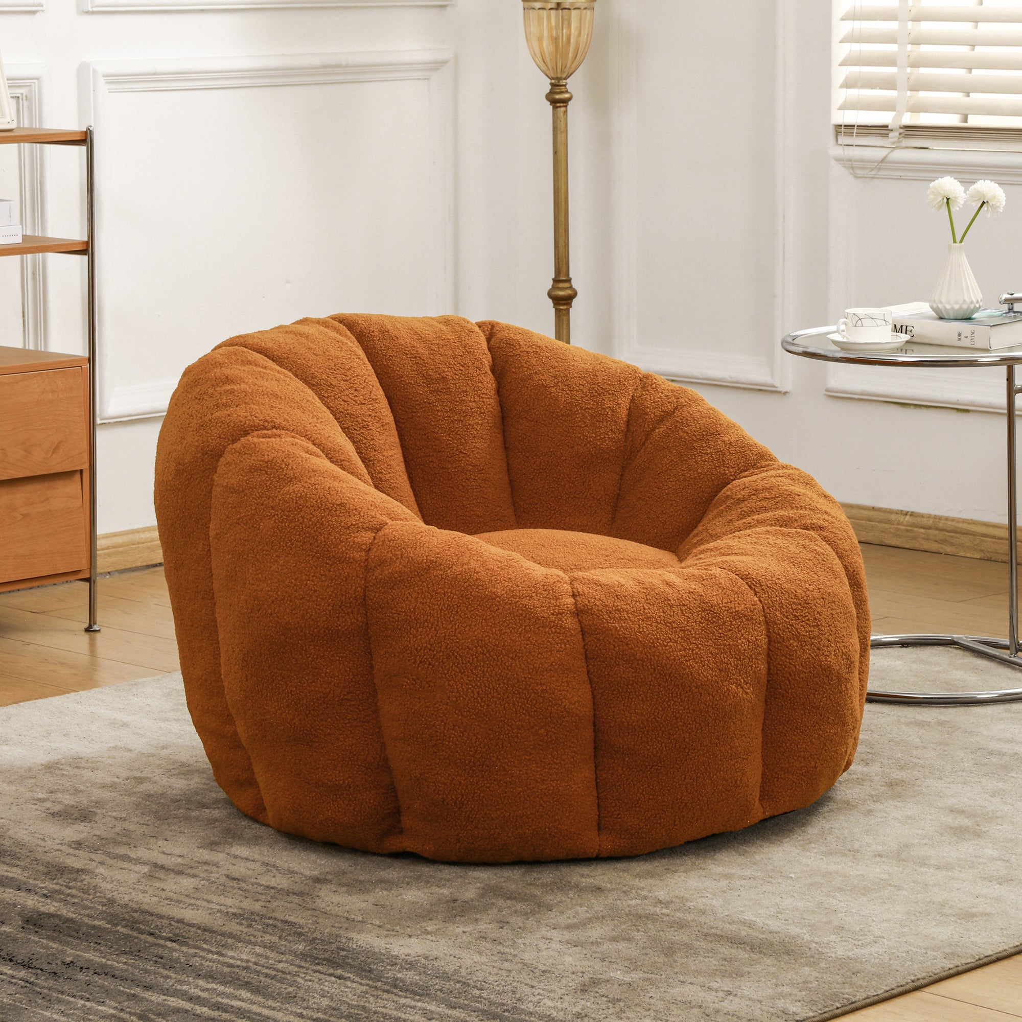 Bean Bag Chair, Bean Bag Sofa Chair with Armrests Stuffed High-Density Foam, Lazy Sofa Comfy Chairs Beanbag Chair for Adults in Living Room, Bedroom Reading - Grand Goldman Shop