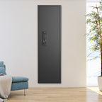 Stylish 53' Passwod Touch Panel In-Wall Safe,Hidden Wall Gun Safe for Rifles with Adjustable Shelves,Assembled Storage Multif