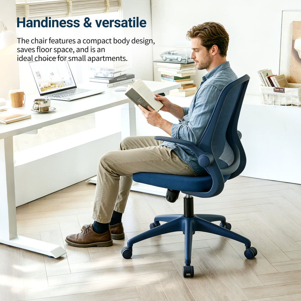 Ergonomic Color Office Chair 350LBS, Home Office, Mesh Back, Integrated Molded Foam, Comfortable Sitting, Flipping Armrest, F