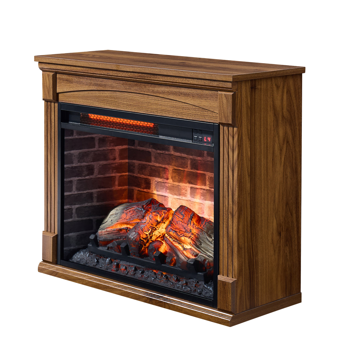 28 inch TV media entertainment center With electric fireplace - Grand Goldman Shop