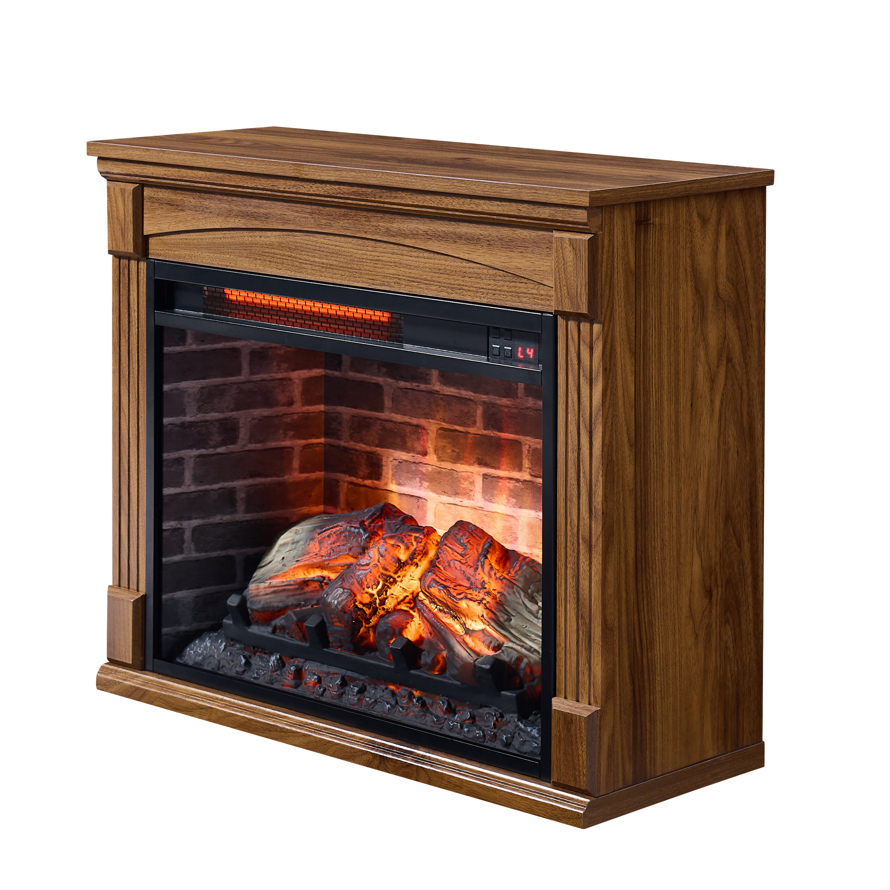28 inch TV media entertainment center With electric fireplace - Grand Goldman Shop