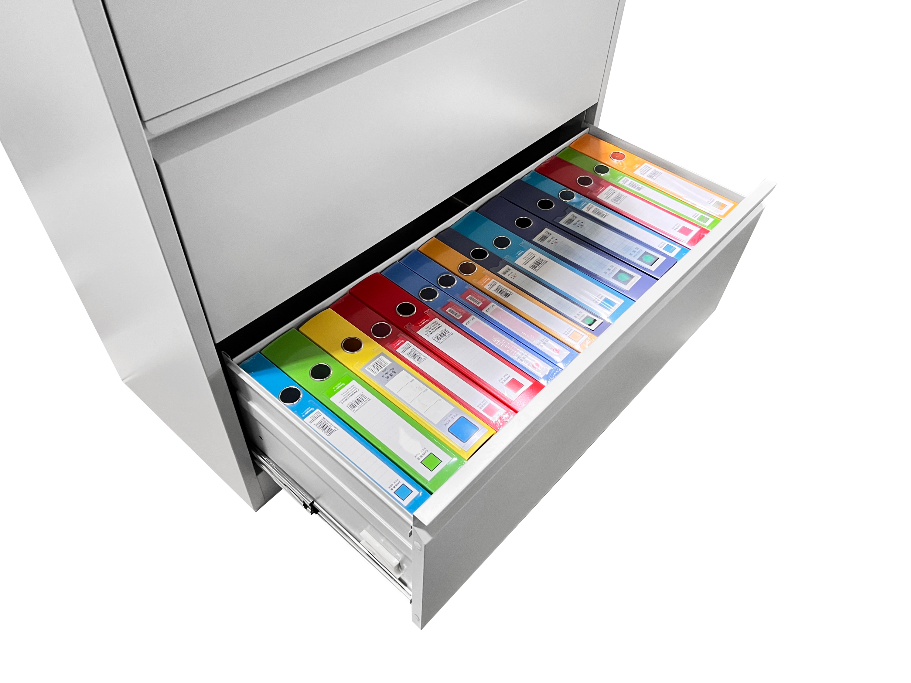 5 Drawer Metal Lateral File Cabinet , White Filing Cabinet with Lock, Lockable File Cabinet for Home Office, Locking Metal Fi
