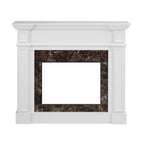 Only Mantel (NOT INCLUDED 23' FIREPLACE)--White, 45.6'W*11.8'D*40'H - Grand Goldman Shop