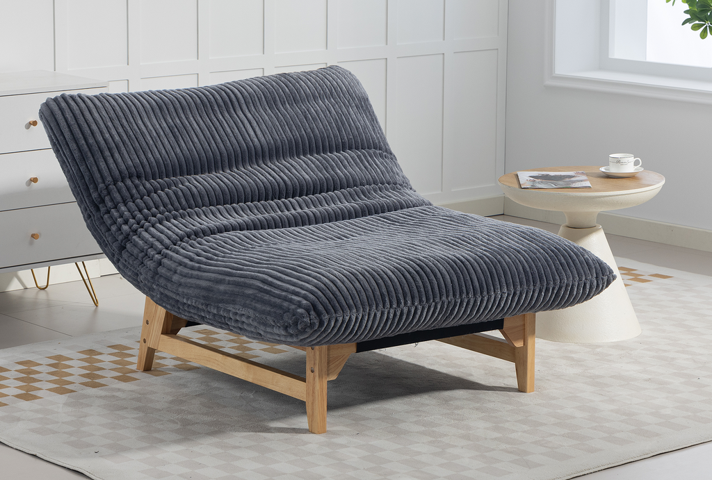 Bean bag chair for Adults ,Accent Armless Lazy Sofa, Casual Single Sofa, Corduroy Fabric, For Living Room And Bedroom , With Backrest, Single Seat - Grand Goldman Shop