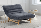 Bean bag chair for Adults ,Accent Armless Lazy Sofa, Casual Single Sofa, Corduroy Fabric, For Living Room And Bedroom , With Backrest, Single Seat - Grand Goldman Shop