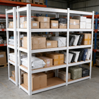 5 Tier Laminated White Metal Shelving Unit Adjustable Garage Storage Utility Rack Heavy Duty Shelves Organization Multipurpose Shelf Warehouse Basement Pantry 29' W x 12' D x 59' H 1Pack - Grand Goldman Shop