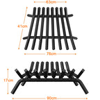 Fireplace Grate,Fireplace Log Holder,Heavy Duty Solid Cast Iron FIrewood Log Burning Rack for Inside The Fireplace Accessories Outood Fire Pit Kindling Fireplace Tools (36 inch) - Grand Goldman Shop